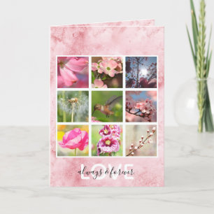 Creëer uw eigen foto collage liefde kaart