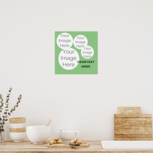 creëer uw eigen foto collage Poster (Keuken)