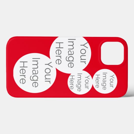 creëer uw eigen foto collage telefoonhoesje rood Case-Mate iPhone case (Achterkant (horizontaal))