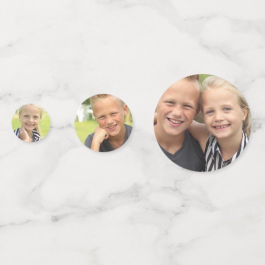 Creëer Uw eigen foto Confetti (Voorkanten)