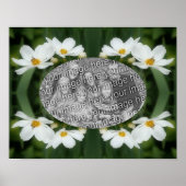 Creëer Uw eigen foto Cosmos Flowers and Bee Poster (Voorkant)