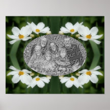 Creëer Uw eigen foto Cosmos Flowers and Bee