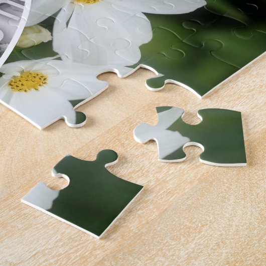 Creëer Uw eigen foto Cosmos Flowers Bee Lijst Legpuzzel (Zijkant)