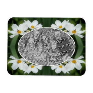 Creëer Uw eigen foto Cosmos Flowers Bee Lijst Magneet