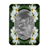 Creëer Uw eigen foto Cosmos Flowers Bee Lijst Magneet (Verticaal)