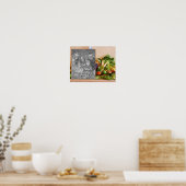 Creëer uw eigen foto Country Fair Groenten Kunst Poster (Keuken)