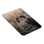 Creëer uw eigen foto Dank u Bruiloft Magneet (Rechterzijde)