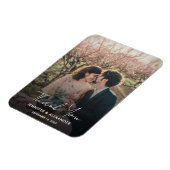 Creëer uw eigen foto Dank u Bruiloft Magneet (Linkerzijde)