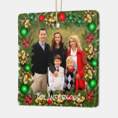 Creëer Uw eigen foto-decomponent voor uw familie Keramisch Ornament (Links)