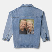 Creëer Uw eigen foto Denim Jacket (Achterkant)