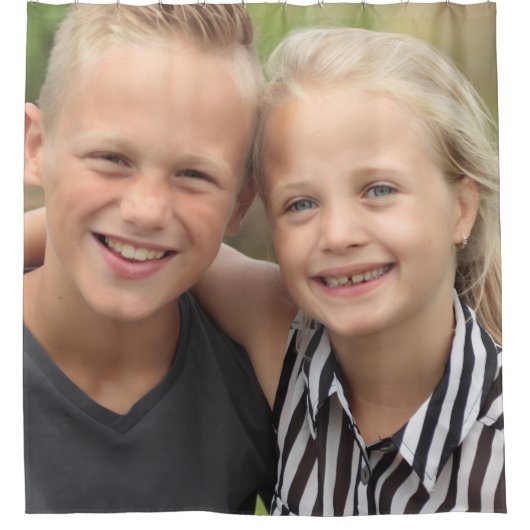 Creëer Uw eigen foto Douchegordijn (Voorkant)