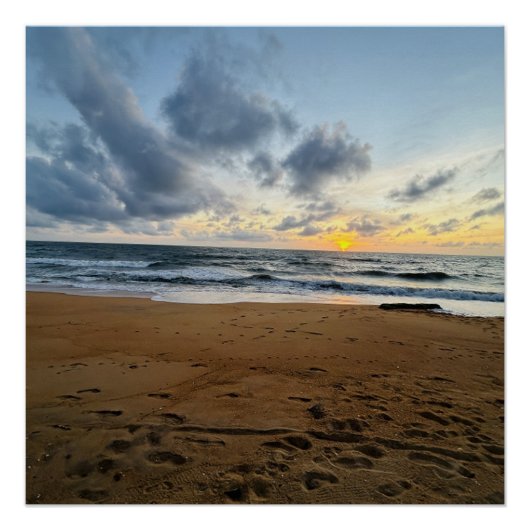 Creëer Uw eigen foto Eenvoudige moderne zonnerijst Perfect Poster (Voorkant)