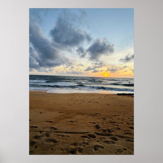 Creëer Uw eigen foto Eenvoudige moderne zonnerijst Poster (Voorkant)