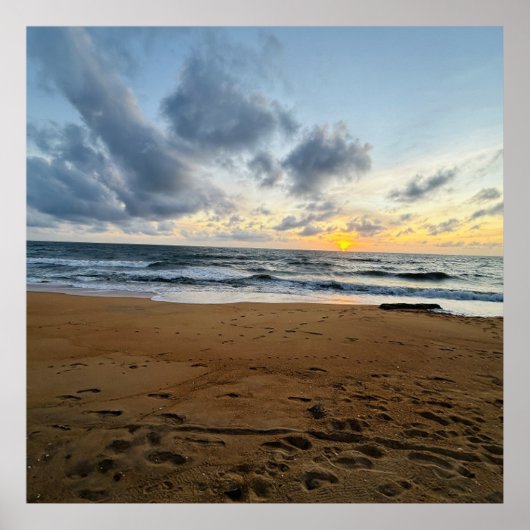 Creëer Uw eigen foto Eenvoudige moderne zonnerijst Poster (Voorkant)