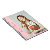 creëer uw eigen foto en naam pastel kleur notitieboek (Rechterzijde)