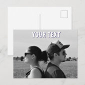 creëer uw eigen foto en tekst Briefkaart (Voorkant / Achterkant)