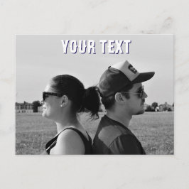 creëer uw eigen foto en tekst Briefkaart