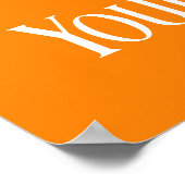 Creëer Uw eigen foto en tekst Poster (Hoek)