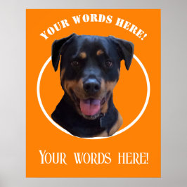 Creëer Uw eigen foto en tekst Poster