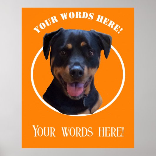 Creëer Uw eigen foto en tekst Poster (Voorkant)