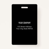 Creëer Uw eigen foto- en tekstlogo Badge (Achterkant)