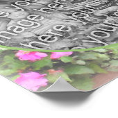 Creëer uw eigen foto Flower Garden Painting Poster (Hoek)