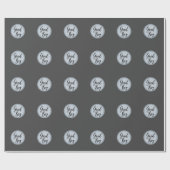 Creëer Uw eigen foto Foto Foto Modern Gray Cadeaupapier (Vlak)