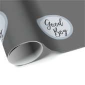 Creëer Uw eigen foto Foto Foto Modern Gray Cadeaupapier (Rol Hoek)