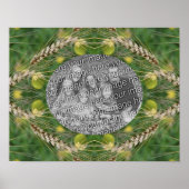 Creëer uw eigen foto gedroogd zomergras Lijst Poster (Voorkant)