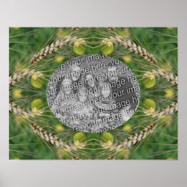 Creëer uw eigen foto gedroogd zomergras Lijst Poster