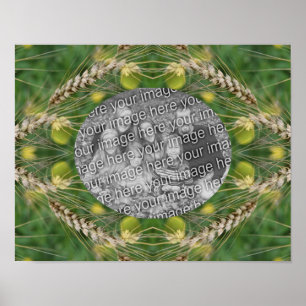 Creëer uw eigen foto gedroogd zomergras Lijst Poster