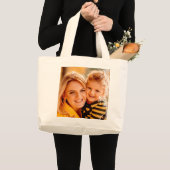 Creëer uw eigen foto gepersonaliseerd op maat grote tote bag (Voorkant (product))
