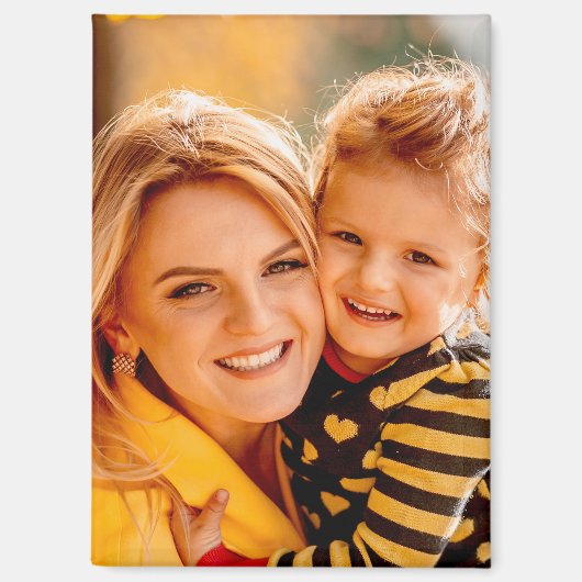 Creëer uw eigen foto gepersonaliseerd op maat magneet (Voorkant)