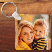 Creëer uw eigen foto gepersonaliseerd op maat sleutelhanger (Voorkant)