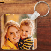 Creëer uw eigen foto gepersonaliseerd op maat sleutelhanger (Achterkant)