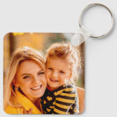 Creëer uw eigen foto gepersonaliseerd op maat sleutelhanger (Achterkant)