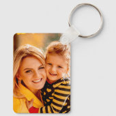 Creëer uw eigen foto gepersonaliseerd op maat sleutelhanger (Achterkant)
