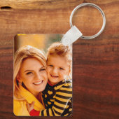 Creëer uw eigen foto gepersonaliseerd op maat sleutelhanger (Achterkant)