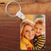 Creëer uw eigen foto gepersonaliseerd op maat sleutelhanger (Voorkant)