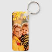 Creëer uw eigen foto gepersonaliseerd op maat sleutelhanger (Achterkant)