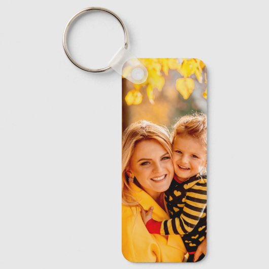 Creëer uw eigen foto gepersonaliseerd op maat sleutelhanger (Voorkant)