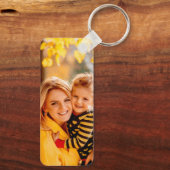 Creëer uw eigen foto gepersonaliseerd op maat sleutelhanger (Achterkant)
