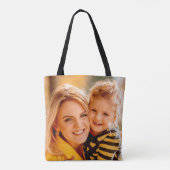 Creëer uw eigen foto gepersonaliseerd op maat tote bag (Achterkant)