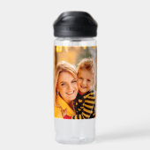 Creëer uw eigen foto gepersonaliseerd op maat waterfles (Achterkant)