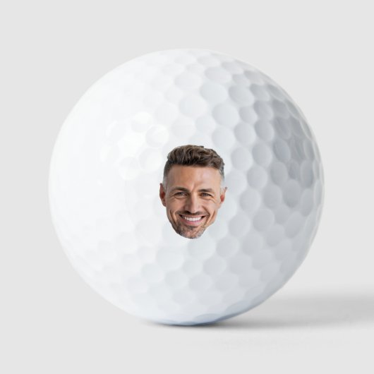 Creëer uw eigen foto golfer modern trendy golfballen (Voorkant)