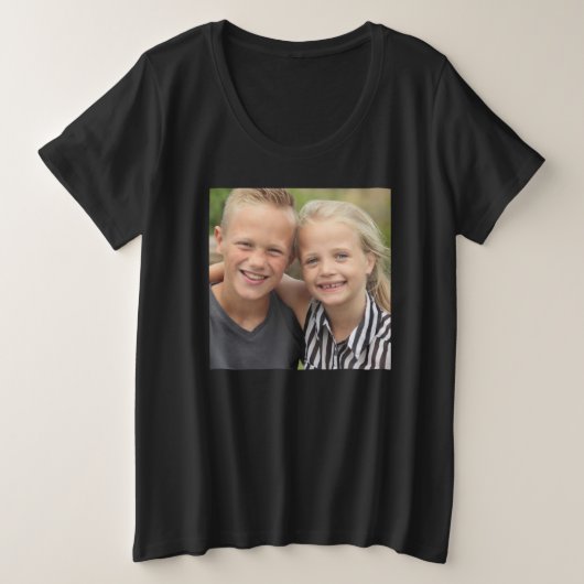 Creëer Uw eigen foto Grote Maat T-shirt (Design voorkant)