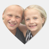 Creëer Uw eigen foto Hart Sticker (Voorkant)