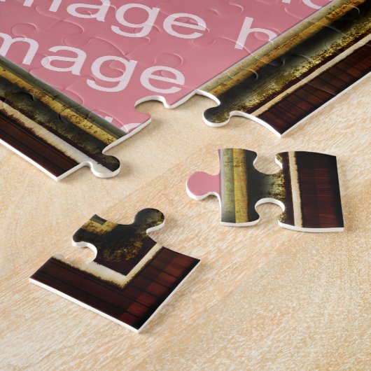 Creëer Uw eigen foto in omloop Puzzle Legpuzzel (Zijkant)