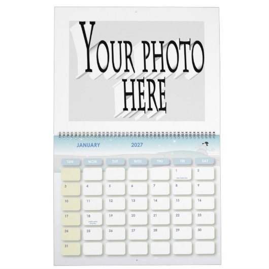 CREËER UW EIGEN FOTO KALENDER (Jan 2027)
