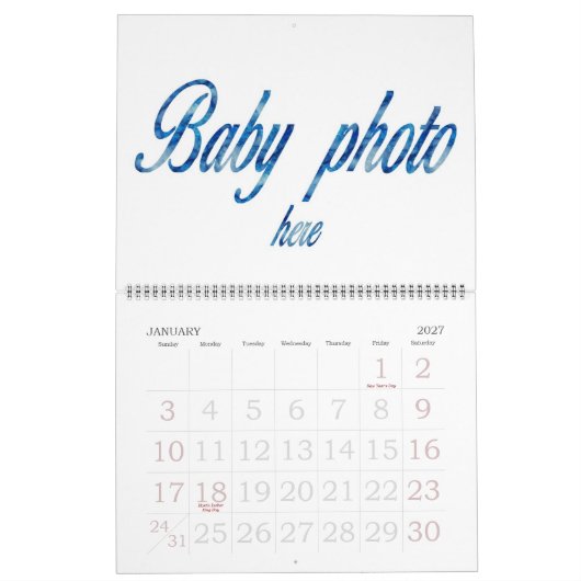 CREËER UW EIGEN FOTO KALENDER (Jan 2027)